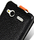    HTC Radar / C110e Melkco Premium Leather Case - Special Edition Jacka Type (Black/Orange LC)