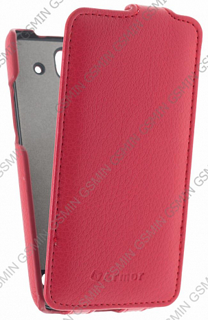 Кожаный чехол для Alcatel OT idol mini 6012X/6012D/dual sim Armor Case "Full" (Красный)