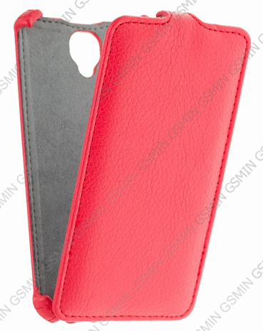 Кожаный чехол для Alcatel One Touch Idol 2 6037 Armor Case (Красный)
