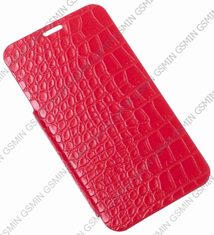 Кожаный чехол для Samsung Galaxy S5 Armor Case - Book Type (Crocodile Red)