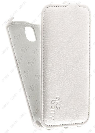 Кожаный чехол для ASUS ZenFone Go ZC451TG Aksberry Protective Flip Case (Белый)