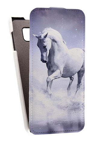Кожаный чехол для Samsung Galaxy Note 5 Armor Case "Full" (Белый) (Дизайн 117)