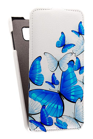 Кожаный чехол для Samsung Galaxy Note 5 Armor Case "Full" (Белый) (Дизайн 11/11)