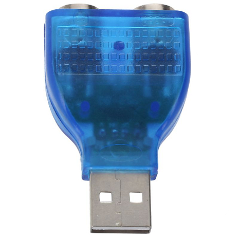   GSMIN BR-82 USB 2.0 (M)  2 PS/2 (F)     ()