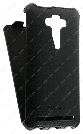 Кожаный чехол для Asus Zenfone 2 Laser ZE550KL Armor Case (Черный)