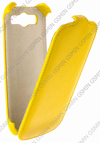 Кожаный чехол для Samsung Galaxy S3 (i9300) Armor Case (Желтый)