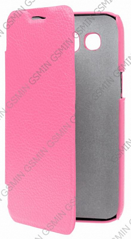 Кожаный чехол для Samsung Galaxy Win Duos (i8552) Art Case - Book (Розовый)