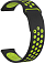Ремешок силиконовый GSMIN Sport Edition 20 для Samsung Gear Sport / S2 Classic / Galaxy Watch (42 mm) / Watch Active (Черно-зеленый)