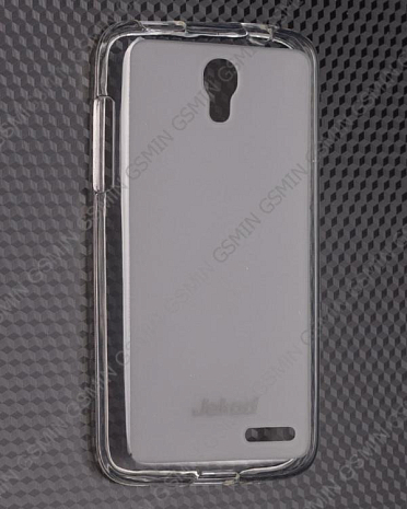 Чехол силиконовый для Alcatel One Touch Pop S3 5050 X Jekod (Прозрачно-матовый)