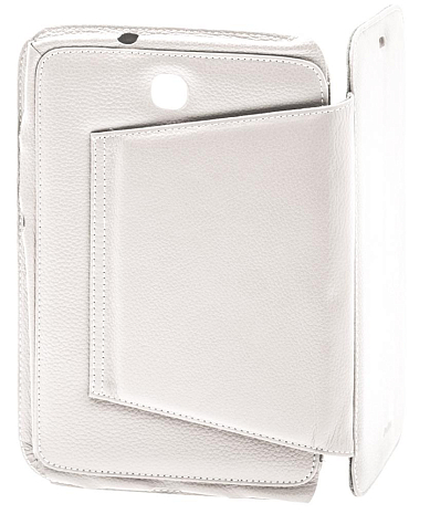    Samsung Galaxy Note 8.0 / N5100 Melkco Premium Leather Case - Kios Type with 3 - Angle Stand (White LC) Ver.2