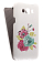 Кожаный чехол для Samsung Galaxy Grand 3 / MAX (SM-G7200) Armor Case "Full" (Белый) (Дизайн 5/5)