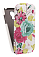 Кожаный чехол для Samsung Galaxy S4 Mini (i9190) Armor Case "Full" (Белый) (Дизайн 5/5)