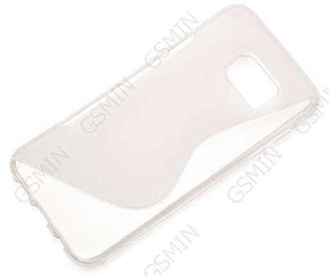 Чехол силиконовый для Samsung Galaxy S7 Edge S-Line TPU (Прозрачно-Матовый)