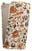 Кожаный чехол для Alcatel One Touch Idol 2 Mini L 6014X Armor Case (Белый с цветочками)