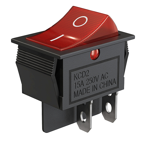   GSMIN KCD2 ON-OFF 15 250 AC 4pin  , 25x30 ()
