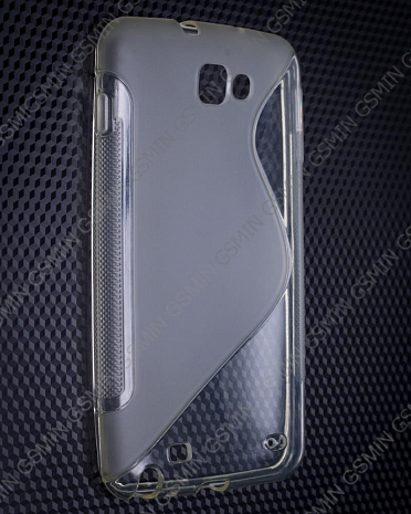 Чехол силиконовый для Samsung Galaxy Note (N7000) S-Line TPU (Прозрачный)