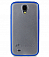 Чехол-накладка для Samsung Galaxy S4 (i9500) Melkco Polyframe TPU/PC Combined (Dark Blue/ Transparent White)