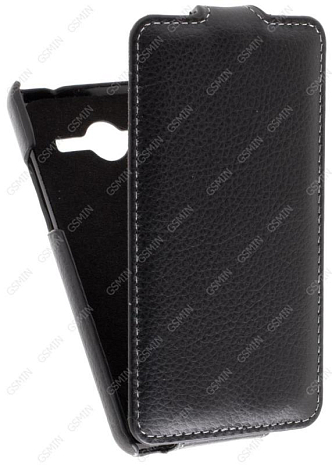 Кожаный чехол для Samsung Galaxy Core 2 Duos (G355h) Art Case (Черный)