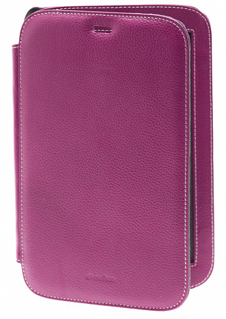    Samsung Galaxy Note 8.0 / N5100 Melkco Premium Leather Case - Kios Type with 3 - Angle Stand (Purple LC) Ver.2