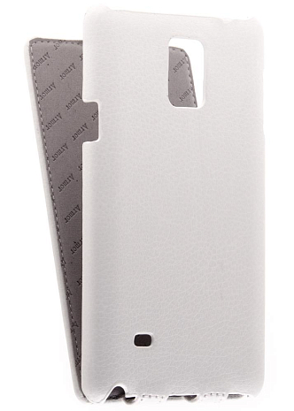 Кожаный чехол для Samsung Galaxy Note 4 (octa core) Armor Case "Full" (Белый) (Дизайн 150)