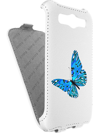 Кожаный чехол для Samsung Galaxy S3 (i9300) Armor Case (Белый) (Дизайн 11/11)