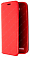 Кожаный чехол для Asus Zenfone 2 Laser ZE500KL на магните (Красный)