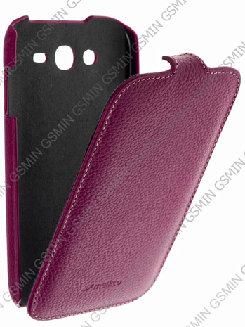 Кожаный чехол для Samsung Galaxy Grand Neo (i9060) Melkco Premium Leather Case - Jacka Type (Purple LC)