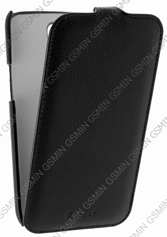 Кожаный чехол для Samsung Galaxy Mega 6.3 (i9200) Armor Case "Full" (Черный)