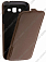 Кожаный чехол для Samsung Galaxy Grand 2 (G7102) Aksberry Protective Flip Case (Коричневый)