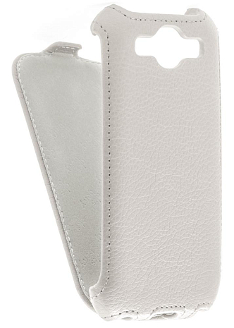 Кожаный чехол для Samsung Galaxy S3 (i9300) Aksberry Protective Flip Case (Белый) (Дизайн 6)