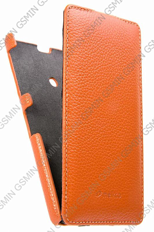    Sony Xperia Z1 / i1 / C6903 Melkco Premium Leather Case - Jacka Type (Orange LC)