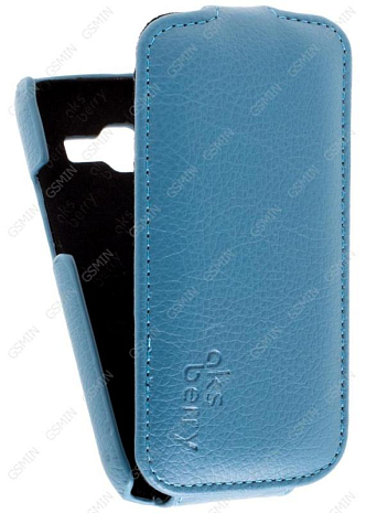 Кожаный чехол для Samsung S7262 Galaxy Star Plus Aksberry Protective Flip Case (Синий)
