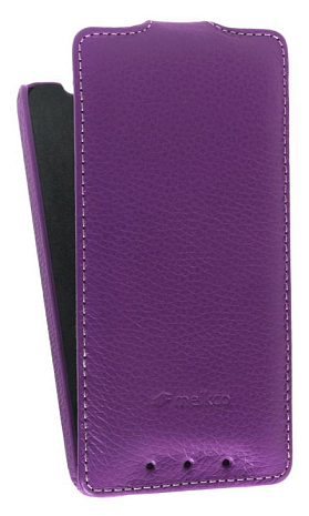    HTC One Mini / M4 Melkco Premium Leather Case - Jacka Type (Purple LC)