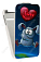 Кожаный чехол для Alcatel POP D1 4018D Art Case (Белый) (Дизайн 149)