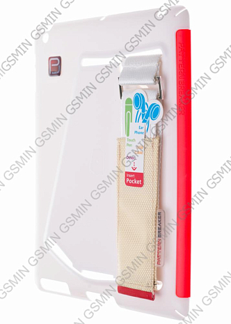 Чехол-держатель для iPad 2/3 и iPad 4 Pattern Breaker Belt Case (White-Red)