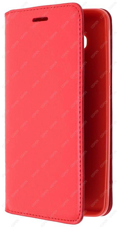 Кожаный чехол для Samsung Galaxy J5 (2016) SM-J510FN на магните (Красный)