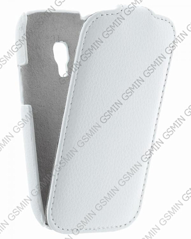 Кожаный чехол для Samsung Galaxy S3 Mini (i8190) Art Case (Белый)