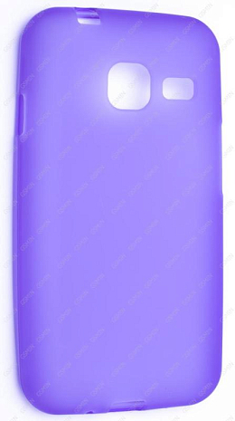 Чехол силиконовый для Samsung Galaxy J1 mini (2016) TPU матовый (Фиолетовый)