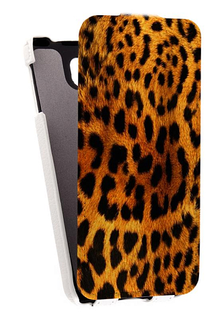 Кожаный чехол для Samsung Galaxy Alpha (G850F) Armor Case "Full" (Белый) (Дизайн 144)