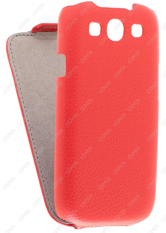Кожаный чехол для Samsung Galaxy S3 (i9300) Art Case (Красный)