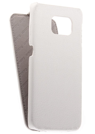 Кожаный чехол для Samsung Galaxy S6 Edge G925F Armor Case "Full" (Белый) (Дизайн 144)