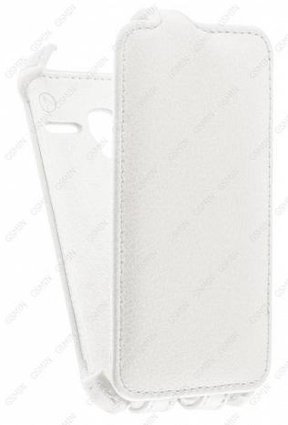 Кожаный чехол для Alcatel PIXI 3(3.5) 4009D Armor Case (Белый)