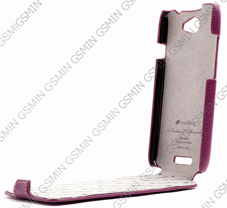    HTC One S / Ville  Melkco Leather Case - Jacka Type (Purple LC)