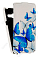 Кожаный чехол для Asus Zenfone 4 (A400CG) Aksberry Protective Flip Case (Белый) (Дизайн 11/11)