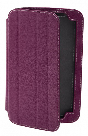    Samsung Galaxy Tab 3 7.0 Melkco Premium Leather Case - Slimme Cover Type (Purple LC) Ver.6