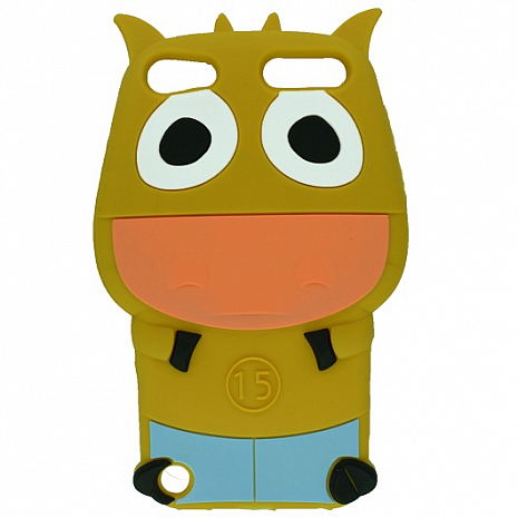 Чехол в виде Мультяшек для iPod Touch 5 Cow (Желтый)