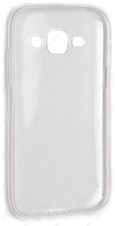 Чехол силиконовый для Samsung Galaxy J1 (J100H) TPU (Прозрачный) (Дизайн 5)