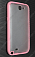 Чехол силиконовый / пластиковый для Samsung Galaxy Note 2 (N7100) Polyframe (Розовый / Матовый)