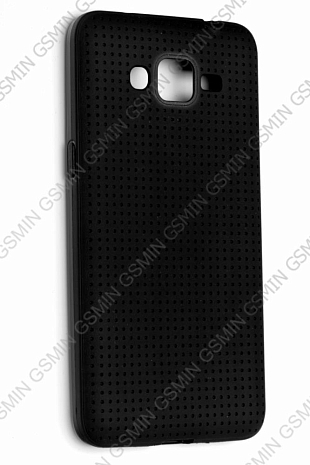 Чехол силиконовый для Samsung Galaxy Grand Prime G530H Fascination Case (Черный матовый)