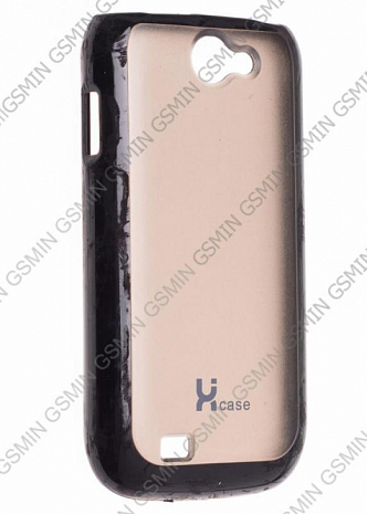 Чехол силиконовый для Samsung Galaxy W (i8150) Lux Case (Черный)